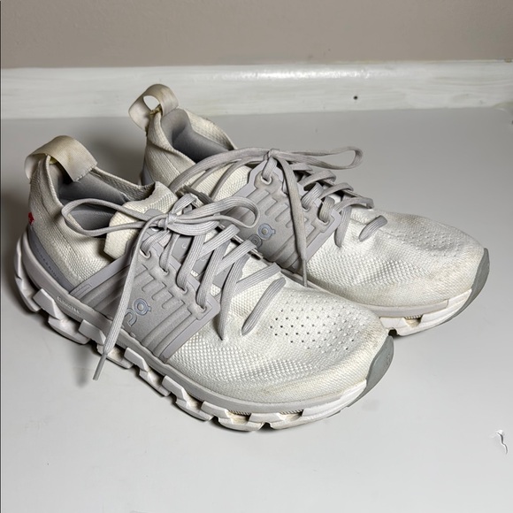 On Cloud Shoes - On Cloudswift 3 Womens 6.5 Shoes White Gray Sneaker Running Athletic Swiss